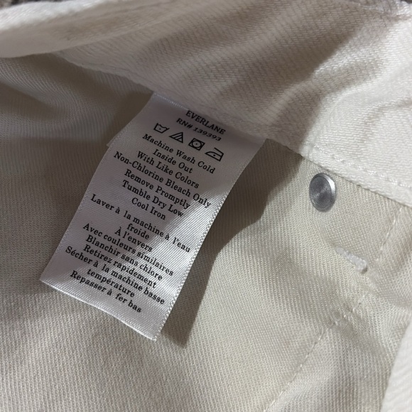 Everlane Stylish White Denim Jeans - the 90s cheeky - size 26 - ankle - Picture 5 of 8